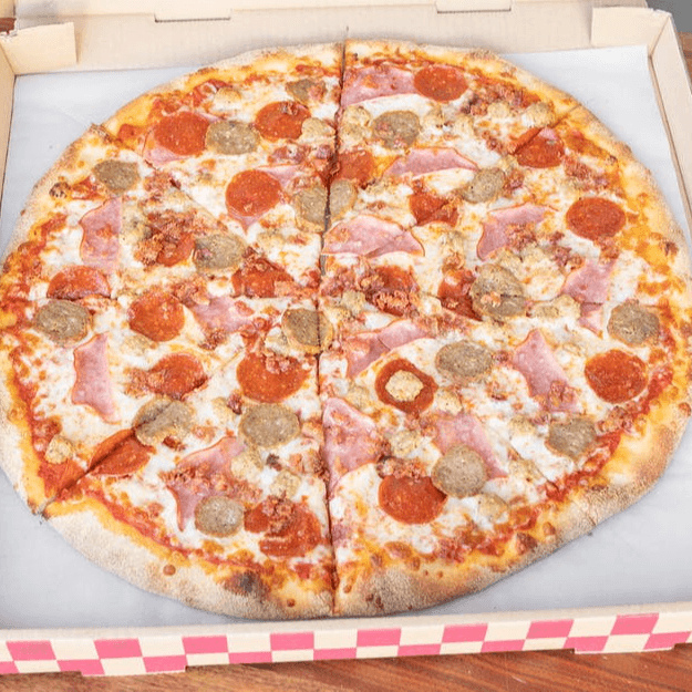 12 '' Medium Meat Lovers Pizza (4 Slices).