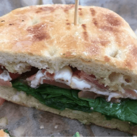 Crispy Prosciutto Panini Sandwich.