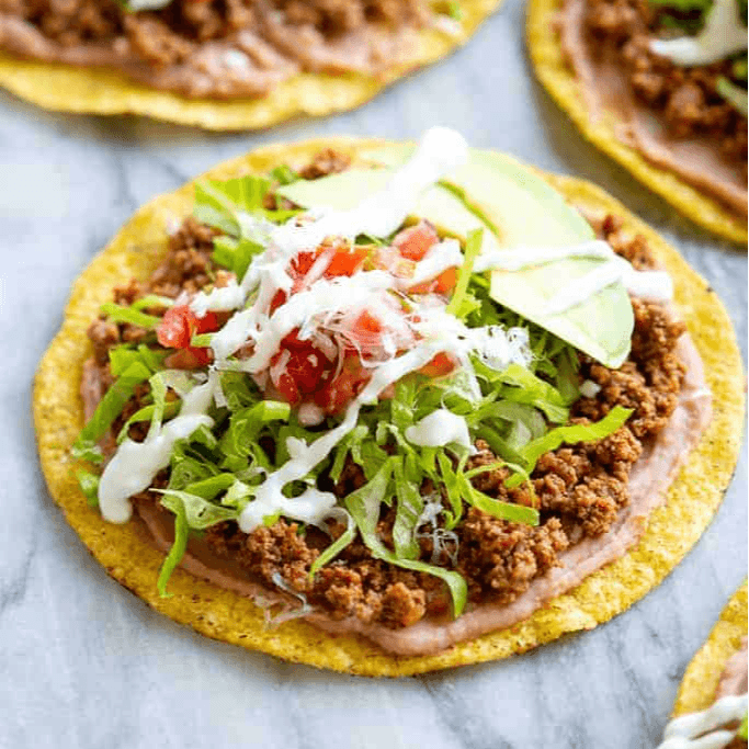 Ground Beef Tostada