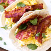 Bacon and Egg Breakfast Taco
