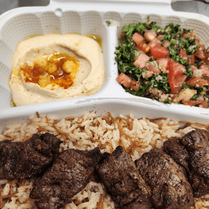 Lamb Kebab Souvlaki Combo