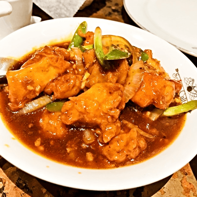 Hakka Chili Chicken.
