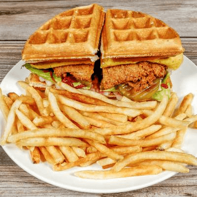 Southern USA Chicken & Waffles Sandwich