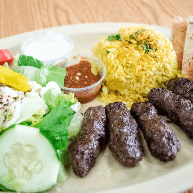 Kufta Kabob Plate 