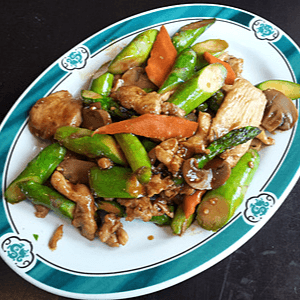 Asparagus Chicken Lunch Special.