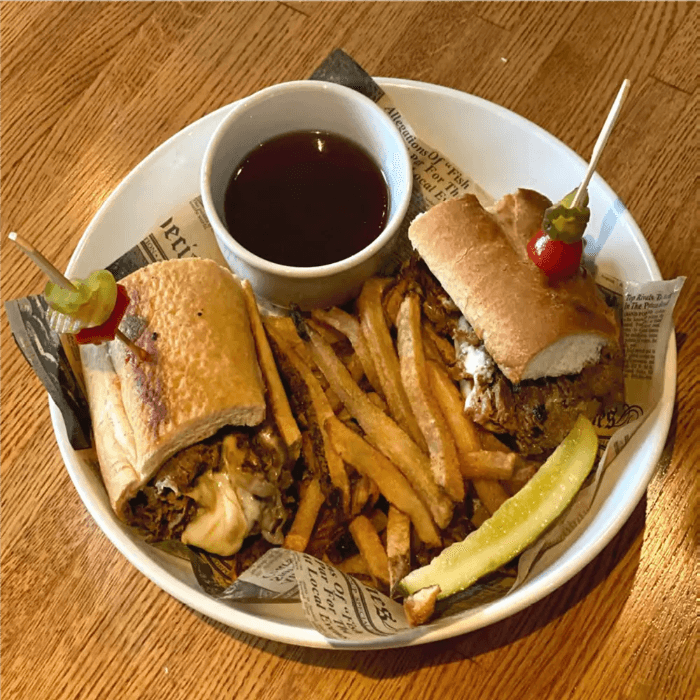 French Dip Sandwich.