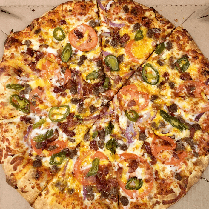 Jalapeno Burger Pizza.