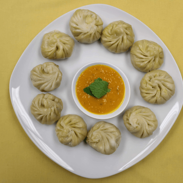 Steamed Momo.