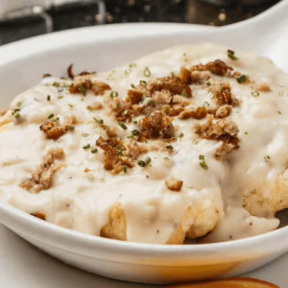Southern-style Biscuits & Gravy