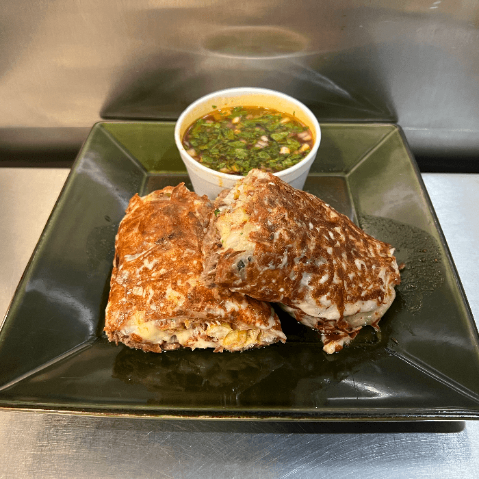 Cali Birria Burrito with Ramen