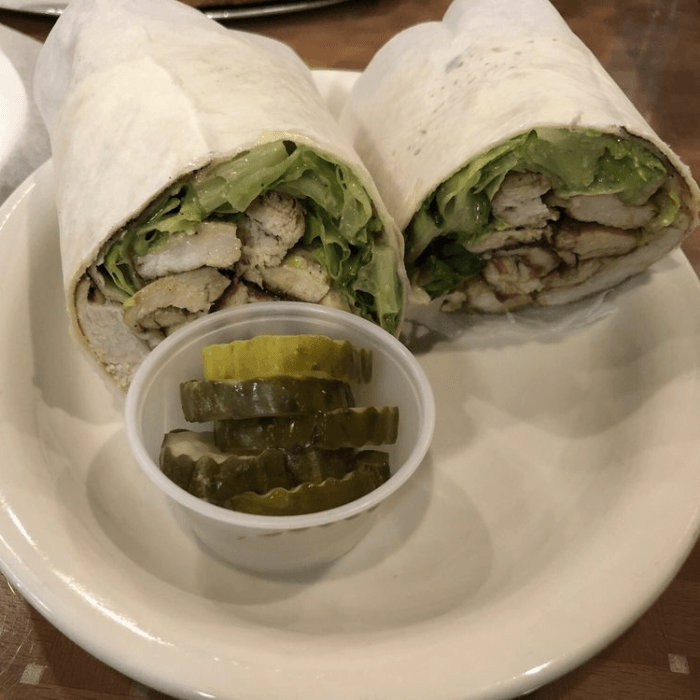 Grilled Chicken Caesar Wrap.