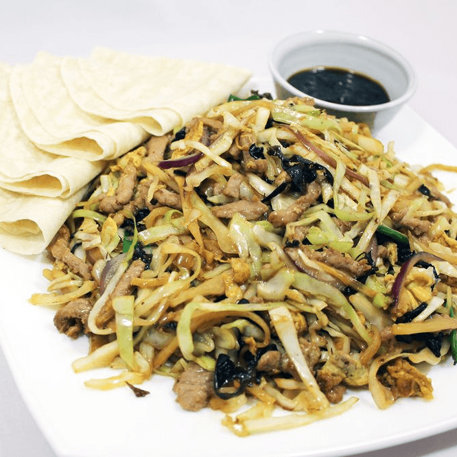 Mu Shu Pork (4 Wraps) 木须肉 (4 张饼).