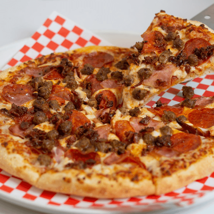 Meat Eater Pizza.