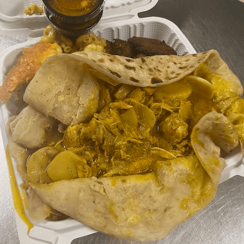 Guayana Curry Chicken Roti
