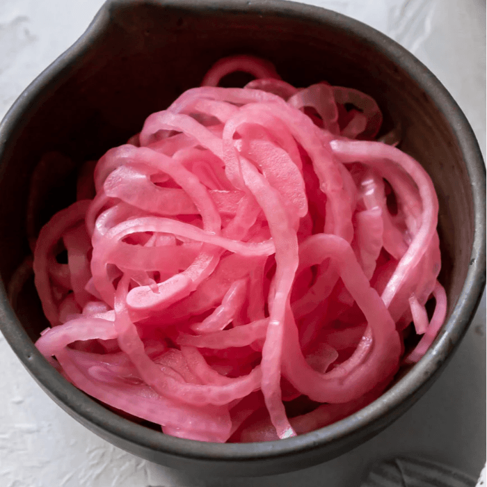 Picked Red Onions Salsa