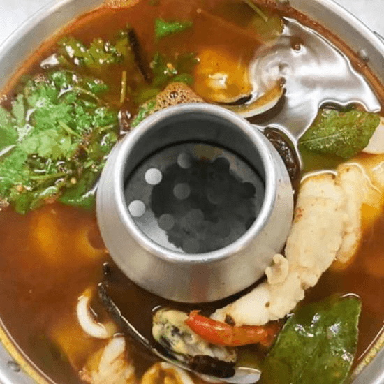 Hot & Sour Seafood Soup - Po-Tak