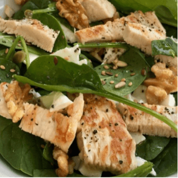 Ensalada de Espinaca y Pollo