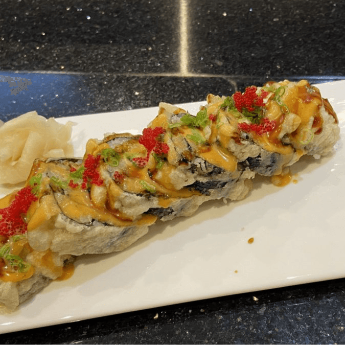 Godzilla Roll (Lightly Deep Fried).