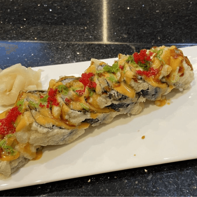 Godzilla Roll (Lightly Deep Fried)