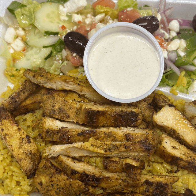Beef/ chicken shawarma platter 