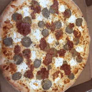 10" Gluten Free Lasagna Pizza.