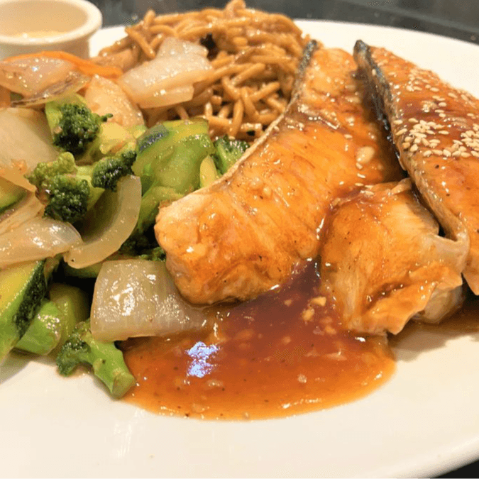 Hibachi Salmon.