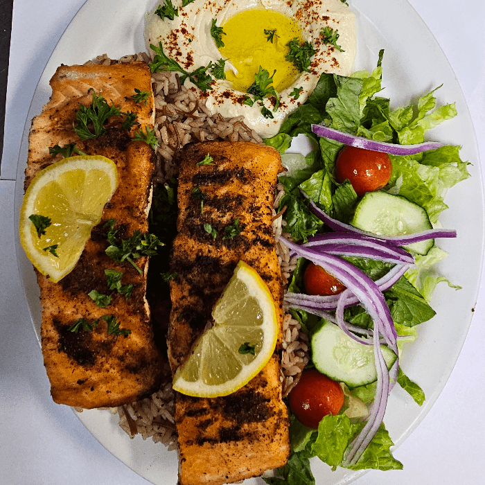 Grilled Salmon.