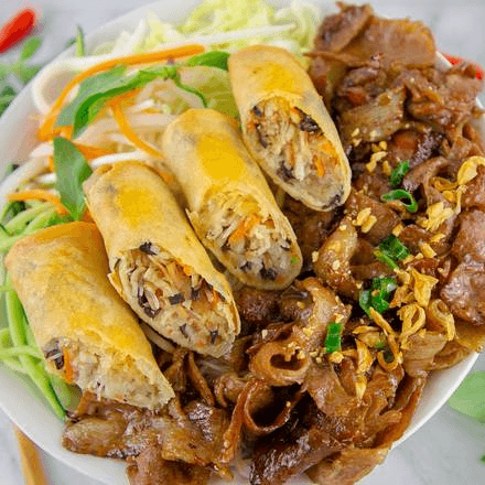 V1. Grilled Pork & Egg Roll with Vermicelli