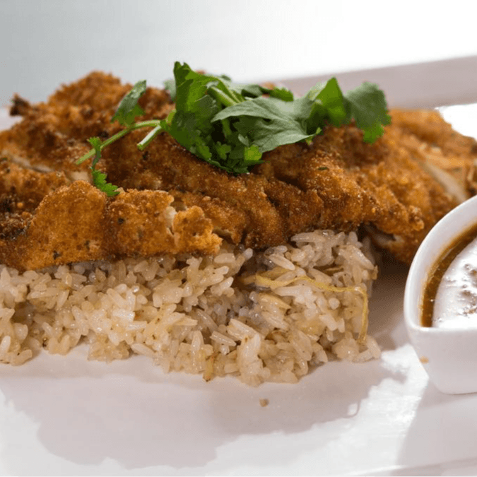 Fried Chicken with Ginger Rice