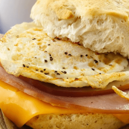 Egg and Cheese with Ham