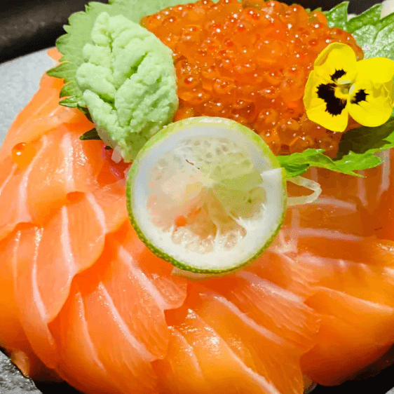 Salmon Roe Sashimi