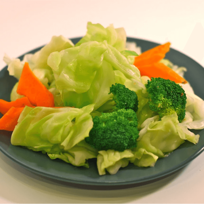 Steamed Veggies.