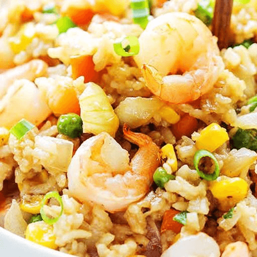 Combination Fried Rice (Chicken, Beef and Shrimp)