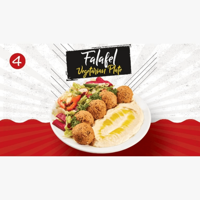 # 4 Falafel Plate.