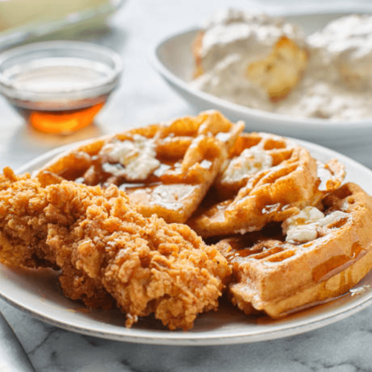 Chicken and Waffle Plate