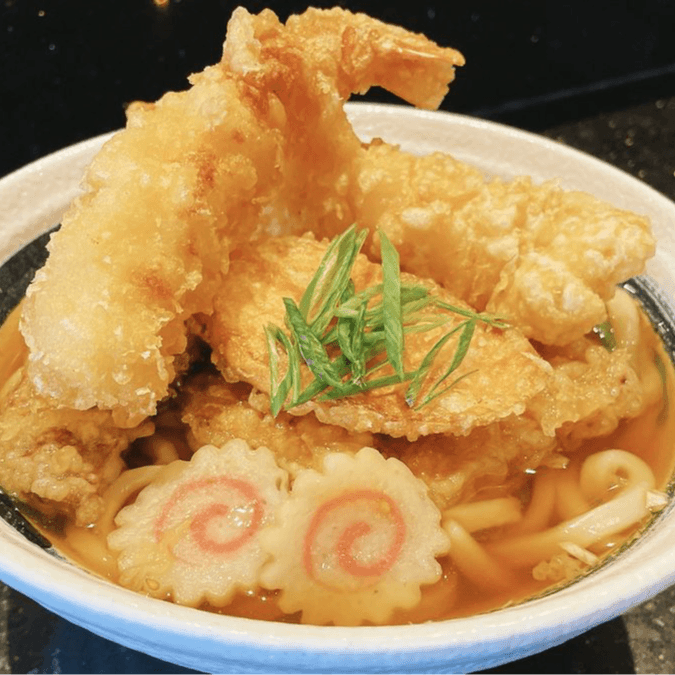 Mixed Tempura Udon Noodle Soup