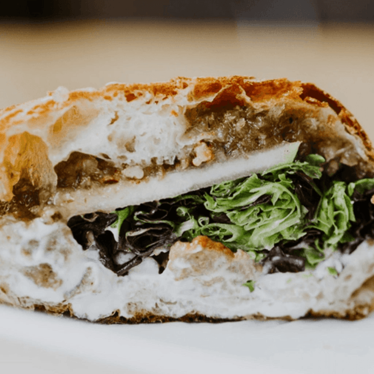 1/2 Mushroom Cheesesteak Sandwich Combo