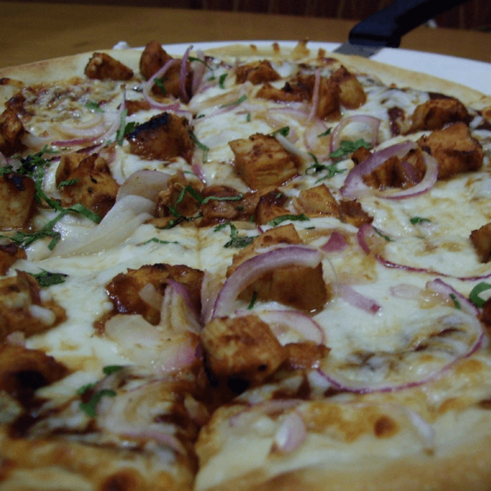 Bar-B-Que Chicken Pizza.