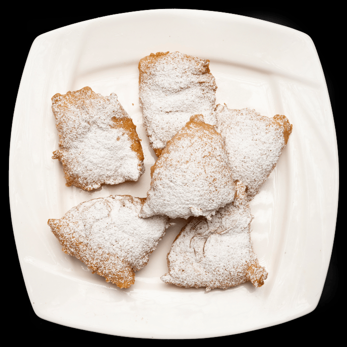 Beignets with Powdered Sugar.