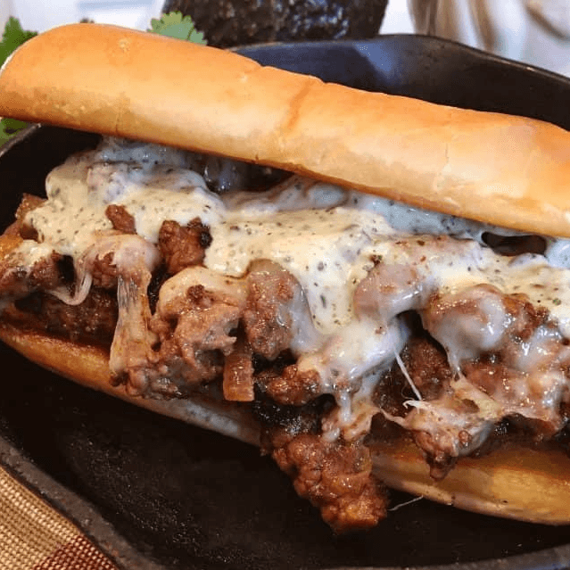 Pepper Steak with Cheese Submarine