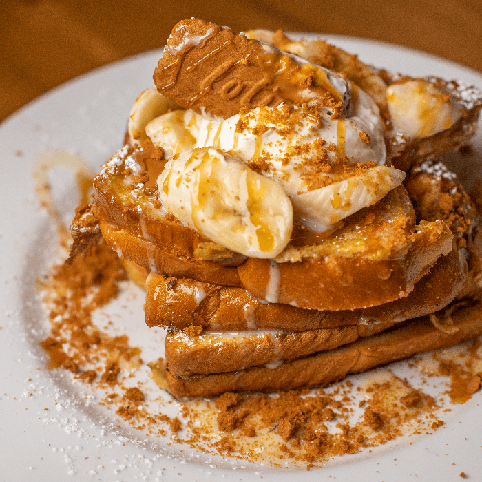 Cookie Butter and Banana French Toast