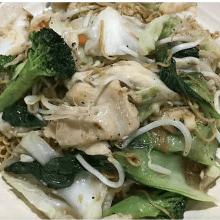 Combination Chow Mein (Crispy or Soft) (Mi Xao Thap Cam) # 59.