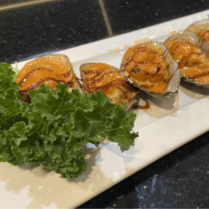 Baked Green Mussels (Little Spicy)