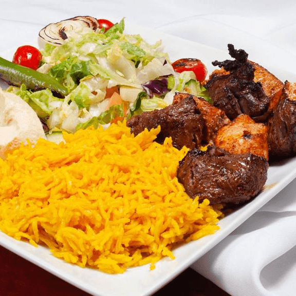 Mixed Kabob Platter.