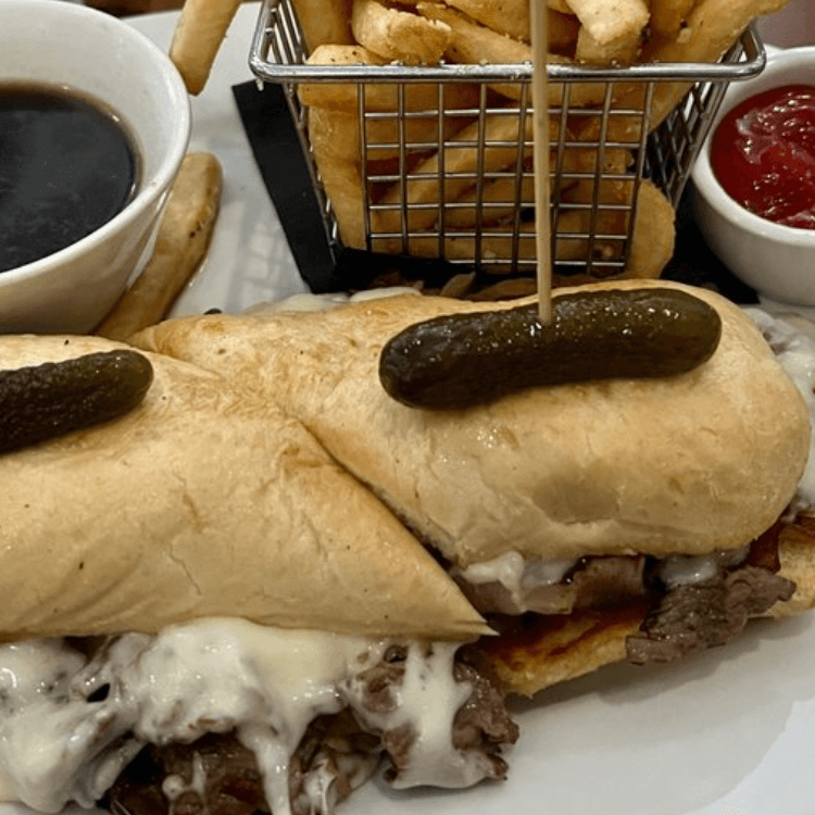 French Dip Sandwich.