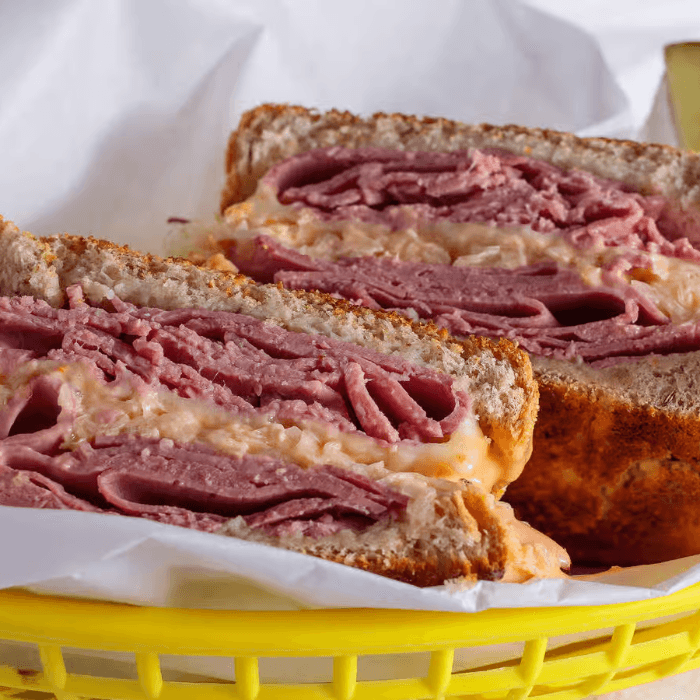 Classic Reuben Sandwich.