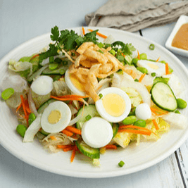 Thai Crunch Salad with Peanut Sauce