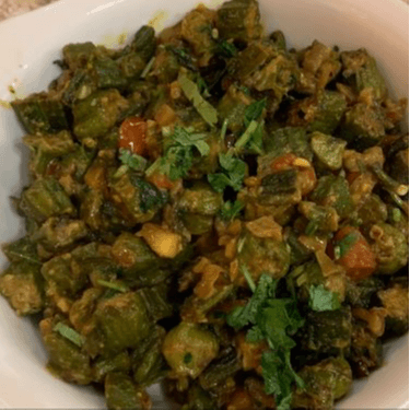 Bhindi Bhaji (Vegan).