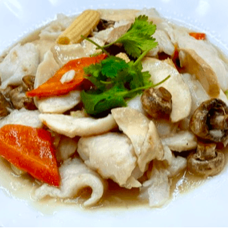 S02. Fish Fillets /w Vegetables 清炒魚片.