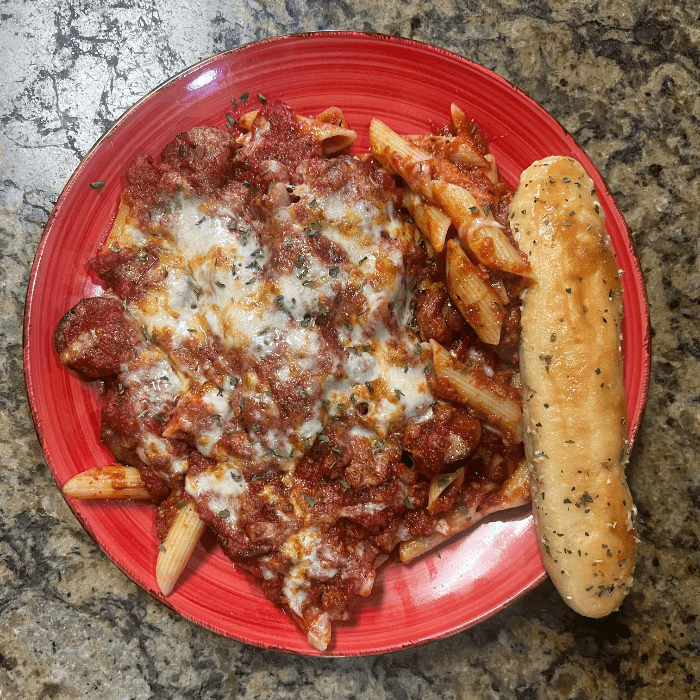 Ziti with Hot Sausage